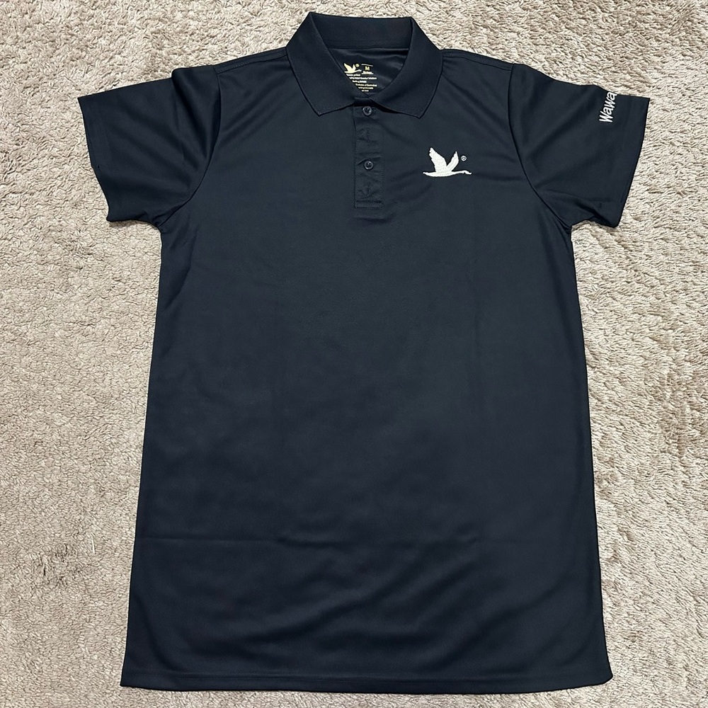 Elegant Black Polo Shirt with Embroidered Logo A-91